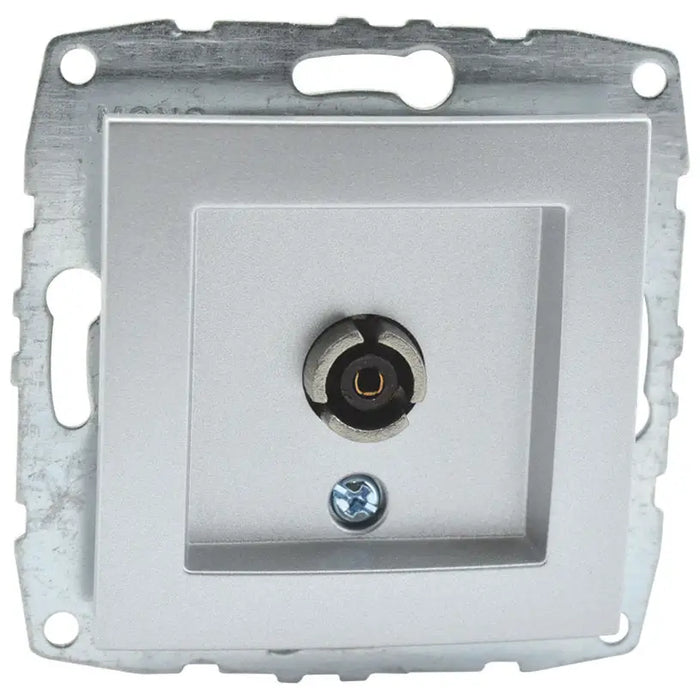 TV SOCKET END MEH. SILVER MONO DESPINA - Ключове и контакти<<<Електроматериали<<<Praktiker&&&Ключове и