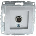 TV SOCKET END MEH. SILVER MONO DESPINA - Ключове и контакти<<<Електроматериали<<<Praktiker&&&Ключове и
