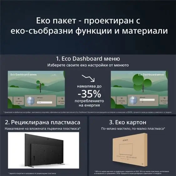 TV SONY Bravia XR OLED XR55A80L 55’’(139 cm) Class A80L 4K Ultra HD HDR Google TV (2023) - OLED