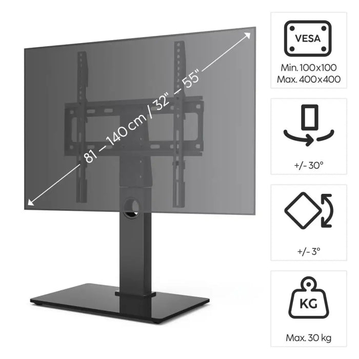 TV stand HAMA 140 cm (55’’) 220866 - Стойки за TV и високоговорители<<<TV Видео и аксесоари<<<ValiAPI&&&Електроника