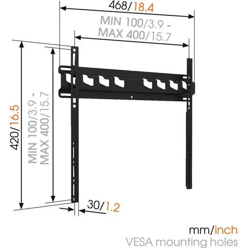 TV STAND VOGELS MA3000 BLACK - Стойки за тв и други<<<Стелажи<<<Мебели и интериор<<<Praktiker&&&Стойки за тв и