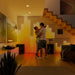Twinkly Matrix - 500 RGB LED Pearl-shaped lights clear wire 1.7x7.8ft F-plug type - Decorative