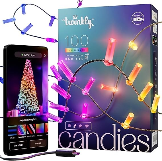 LIGHTING GARLAND 600CM 100LED TWINKLY TWKC100RGB-G