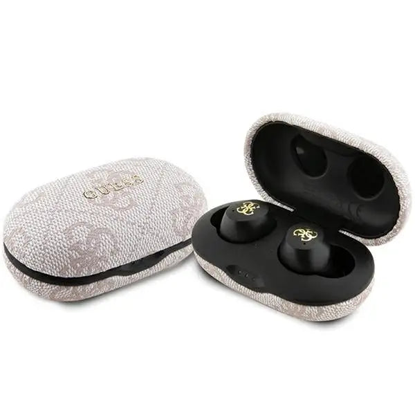 TWS Guess 4G Metal Bluetooth headphones with ENC docking station - pink - Cell phone cases and covers<<<HurtelXML