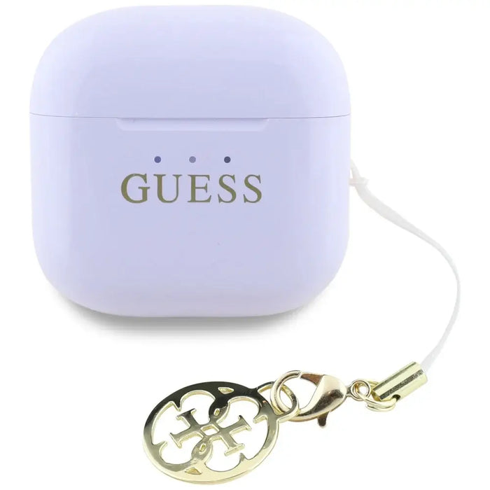 TWS Guess Glossy Effect Printed Classic Logo & Charm Headphones - Lavender - Headphones and speakers<<<HurtelXML