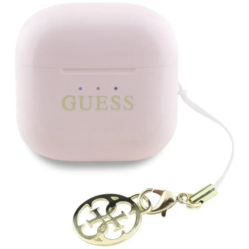 TWS Guess Glossy Effect Printed Classic Logo & Charm Headphones - Pink - Headphones and speakers<<<HurtelXML