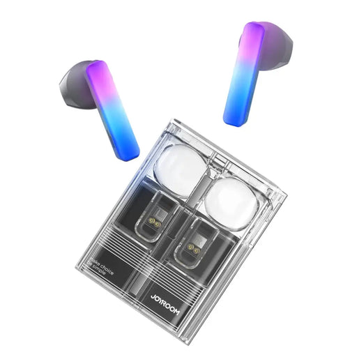 TWS Joyroom JR-TC1 IceLens Series wireless headphones with LED lights - black - Headphones