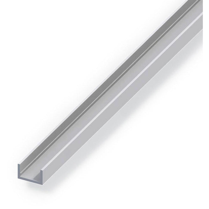 U-SHAPED ALUMINUM PROFILE ANODISED 22.5X10 MM 2 M ALFER ALUMINUM - Профили<<<Профили и планки<<<Инструменти и