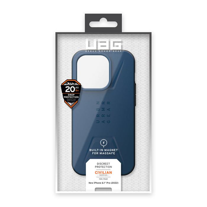UAG Civilian MagSafe case for iPhone 14 Pro - dark blue - Cell phone cases and covers<<<HurtelXML