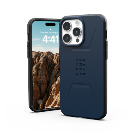 UAG Civilian MagSafe case for iPhone 15 Pro Max - dark blue - Cell phone cases and covers<<<HurtelXML