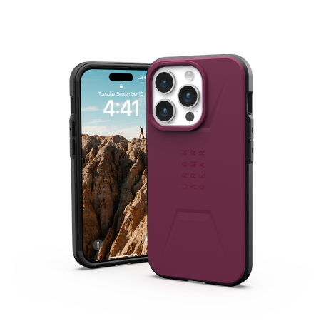 UAG Civilian MagSafe case for iPhone 15 Pro - purple - Cell phone cases and covers<<<HurtelXML