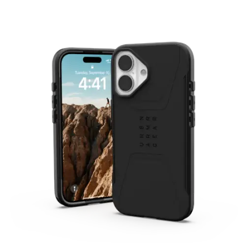 UAG Civilian Magsafe iPhone 16 Case - Black - Cell phone cases and covers<<<HurtelXML