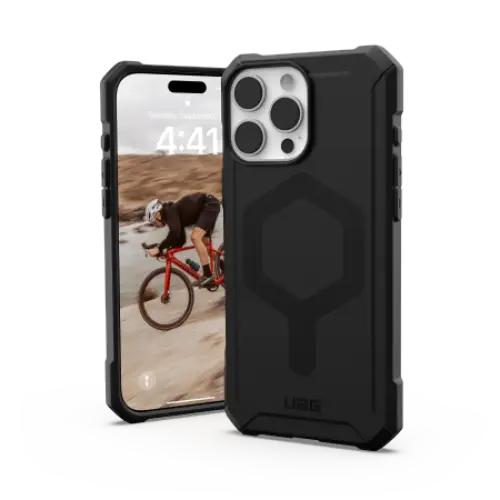 UAG Essential Armor Magsafe Case for iPhone 16 Pro Max - Black - Cell phone cases and covers<<<HurtelXML