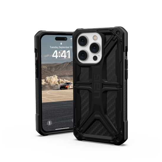 UAG Monarch case for iPhone 14 Pro Max - black carbon - Cell phone cases and covers<<<HurtelXML