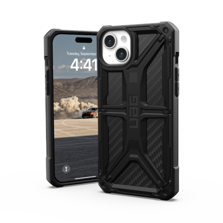 UAG Monarch case for iPhone 15 Plus - black carbon - Cell phone cases and covers<<<HurtelXML