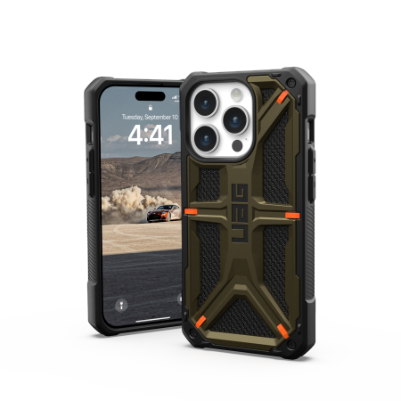 UAG Monarch case for iPhone 15 Pro - green kevlar - Cell phone cases and covers<<<HurtelXML