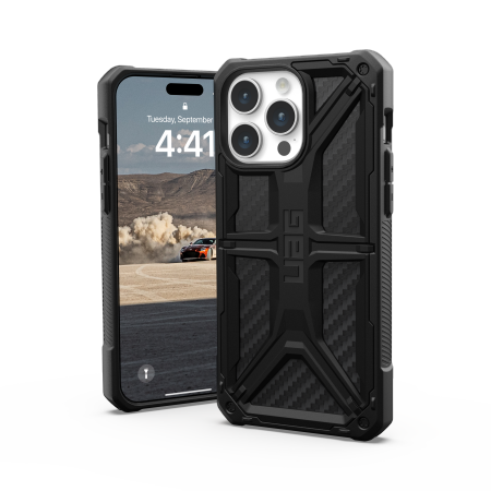 UAG Monarch case for iPhone 15 Pro Max - black carbon - Cell phone cases and covers<<<HurtelXML