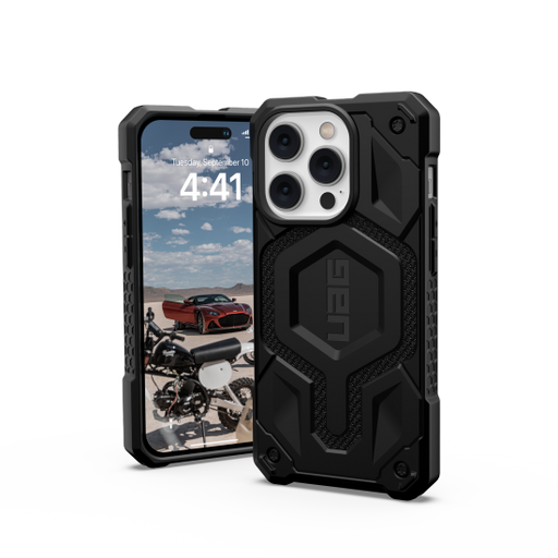 UAG Monarch MagSafe case for iPhone 14 Pro - black kevlar - Cell phone cases and covers<<<HurtelXML