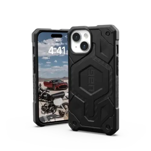UAG Monarch Pro case with MagSafe for iPhone 15 - black carbon - Cell phone cases and covers<<<HurtelXML