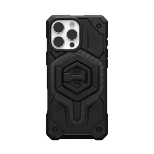 UAG Monarch Pro Magsafe Bundle Case with Magnetic Ring Stand for iPhone 16 Pro Max - Black - Cell phone cases