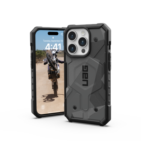 UAG Pathfinder case for iPhone 15 Pro - camo gray - Cell phone cases and covers<<<HurtelXML