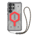 UAG Pathfinder Clear Magnet Bundle Magnetic Case and Wrist Strap for Samsung Galaxy S25 Ultra 5G - Gray/Red - Other
