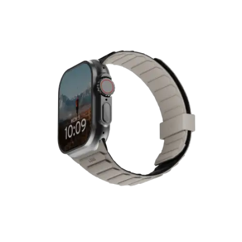 UAG Pathfinder Silicone Double-Sided Magnetic Strap for Apple Watch 42 / 44 / 45 / 46 / 49mm - Black-Gray - Other cell