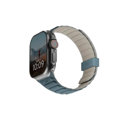 UAG Pathfinder Silicone Double-Sided Magnetic Strap for Apple Watch 42 / 44 / 45 / 46 / 49mm - Gray-Blue - Other cell
