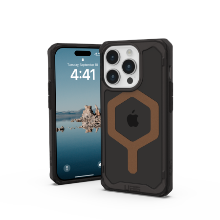 UAG Plyo MagSafe case for iPhone 15 Pro - black and brown - Cell phone cases and covers<<<HurtelXML