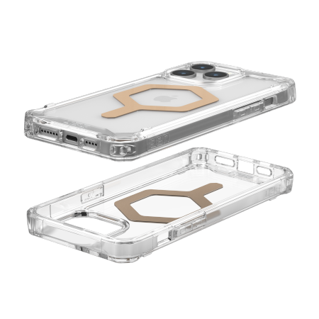 UAG Plyo MagSafe case for iPhone 15 Pro Max - transparent and gold - Cell phone cases and covers<<<HurtelXML