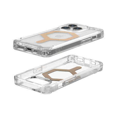 UAG Plyo MagSafe case for iPhone 15 Pro - transparent and gold - Cell phone cases and covers<<<HurtelXML