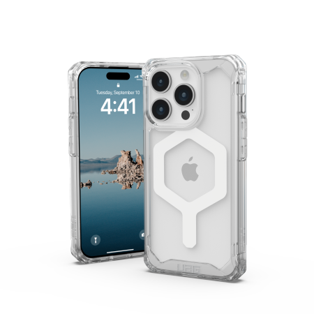UAG Plyo MagSafe case for iPhone 15 Pro - transparent and white - Cell phone cases and covers<<<HurtelXML