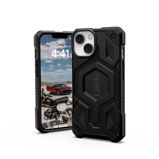 UAG Monarch MagSafe case for iPhone 14 Plus - black kvlar