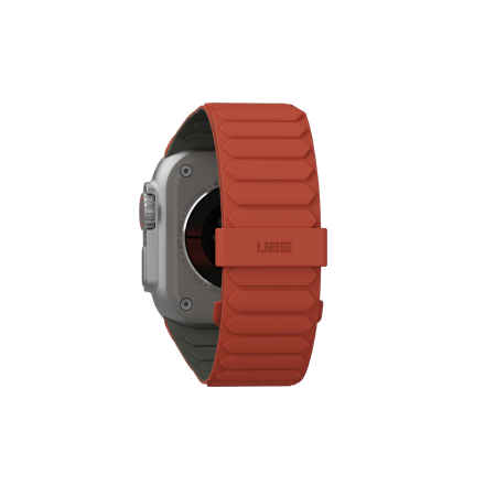 UAG Pathfinder Silicone Double-Sided Magnetic Strap for Apple Watch 42 / 44 / 45 / 46 / 49mm - Gray-Orange