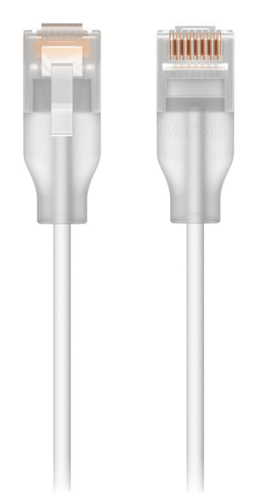Ubiquiti UACC-Cable-Patch-EL-0.3M-W networking cable Translucent, White Cat6