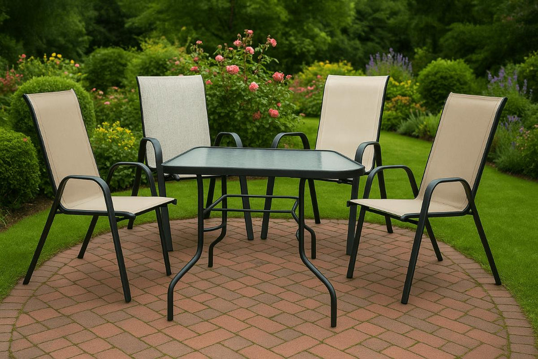 CHAIR STEEL/TEXTILE GREY HOME B