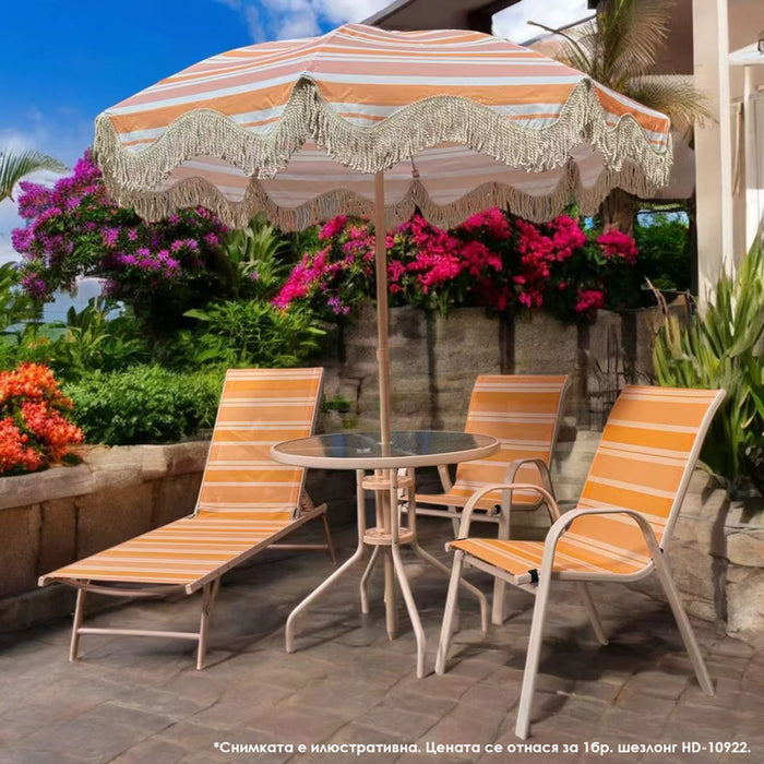 GARDEN CHAIR 180X56X89CM 5-POSITION UCAMP HD-10922