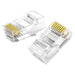 Ugreen 100x plug plug coupler end RJ45 8P8C Cat 6 transparent (60558) - Network cables<<<HurtelXML