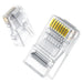 Ugreen 100x plug plug coupler end RJ45 8P8C Cat 6 transparent (60558) - Network cables<<<HurtelXML