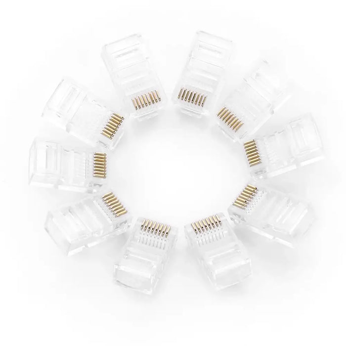 Ugreen 100x plug end RJ45 8P8C (UTP Cat. 5 / Cat. 5e) transparent (NW110) - Network cables<<<HurtelXML