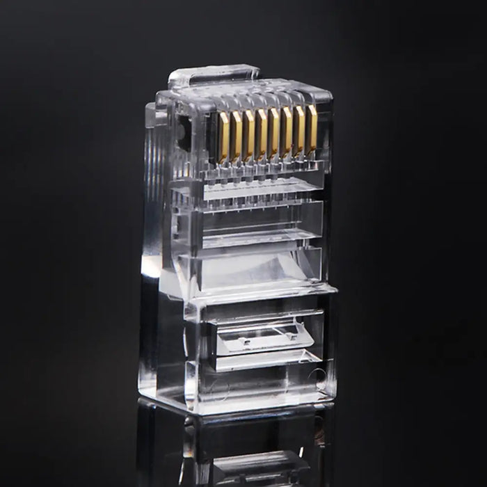 Ugreen 100x plug end RJ45 8P8C (UTP Cat. 5 / Cat. 5e) transparent (NW110) - Network cables<<<HurtelXML
