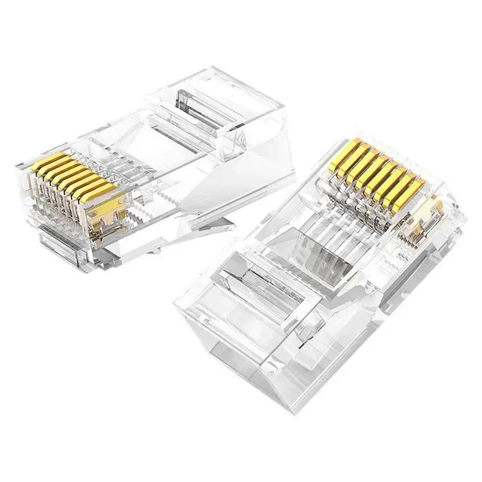 Ugreen 10x plug plug coupler end RJ45 8P8C Cat 6 transparent (50961) - Network cables<<<HurtelXML