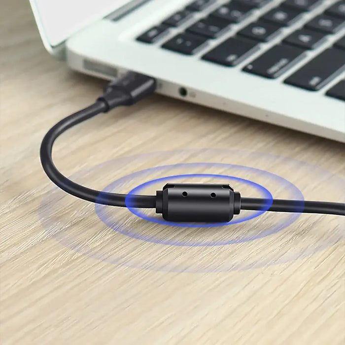 Ugreen 5 pin gold-plated USB cable - mini USB 0.25m black (US132) - Cell phone cables<<<HurtelXML