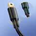 Ugreen 5 pin gold-plated USB cable - mini USB 0.25m black (US132) - Cell phone cables<<<HurtelXML
