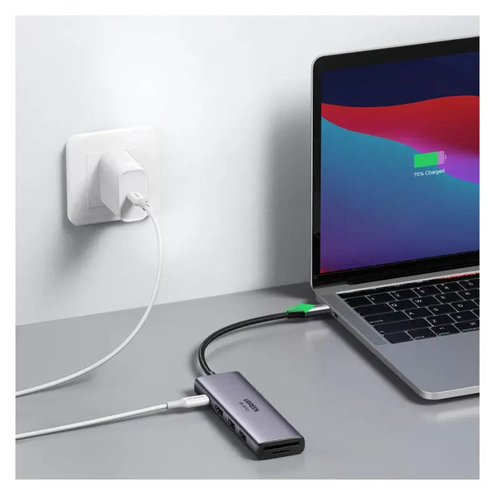 Ugreen 6in1 Multifunctional USB Type C HUB - 2x USB 3.2 Gen 1 / HDMI 4K 60Hz / SD and TF Card Reader / USB Type C PD