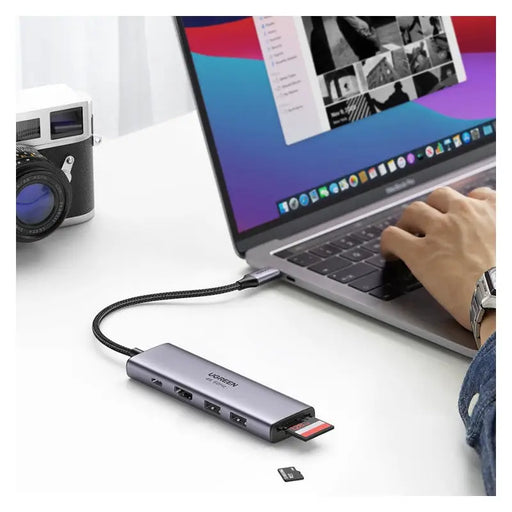 Ugreen 6in1 Multifunctional USB Type C HUB - 2x USB 3.2 Gen 1 / HDMI 4K 60Hz / SD and TF Card Reader / USB Type C PD