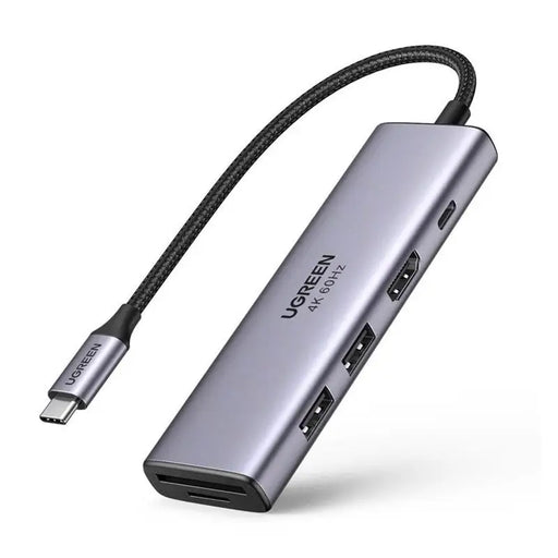 Ugreen 6in1 Multifunctional USB Type C HUB - 2x USB 3.2 Gen 1 / HDMI 4K 60Hz / SD and TF Card Reader / USB Type C PD