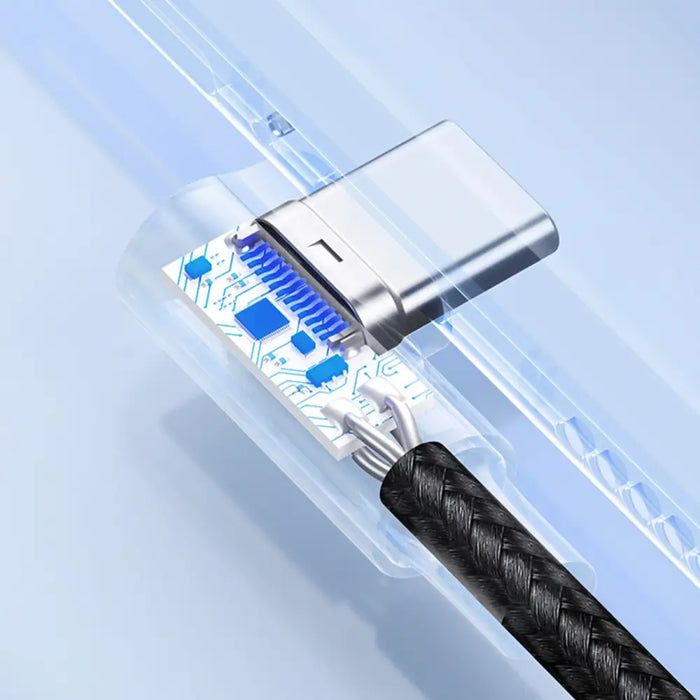 Ugreen 90° angled cable USB C - USB 2.0 480Mbps 3A 3m black (US176) - Cell phone cables<<<HurtelXML
