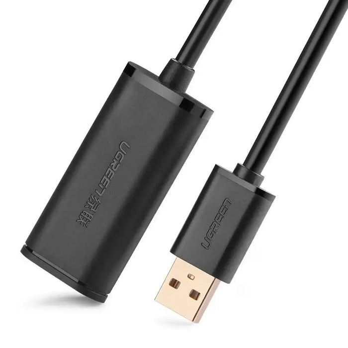 Ugreen active cable USB 2.0 extension cable 480 Mbps 5 m black (US121 10319) - Cell phone cables<<<HurtelXML