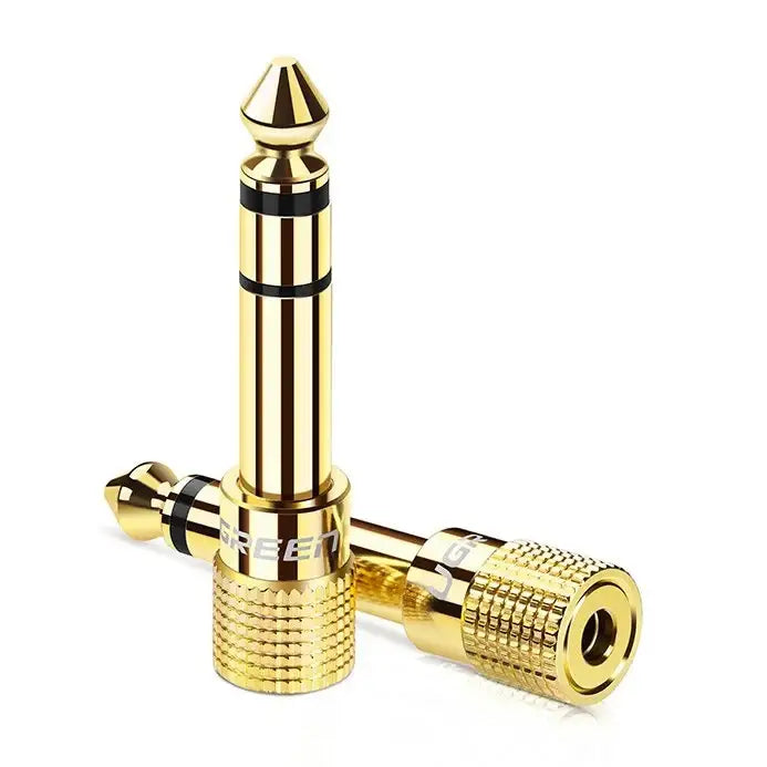 Ugreen adapter 3.5 mm mini jack to 6.3 mm jack adapter gold (20503) - Audio adapters<<<HurtelXML&&&Слушалки с